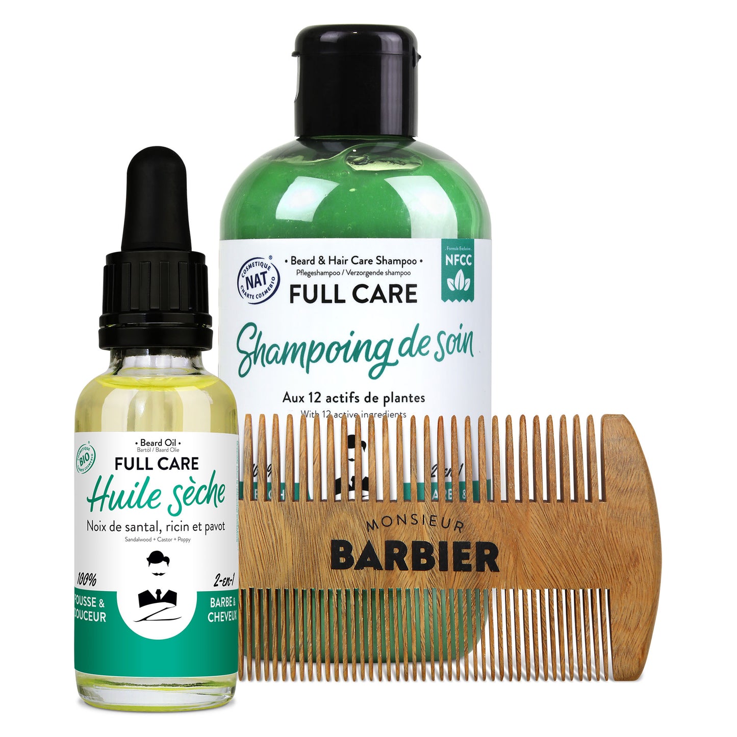 THE BARBE & CHEVEUX BOX - Beard & Hair Care Set for Men