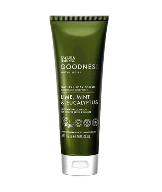 Baylis & Harding Goodness Awaken Lime, Mint & Eucalyptus Body Scrub, 225 ml