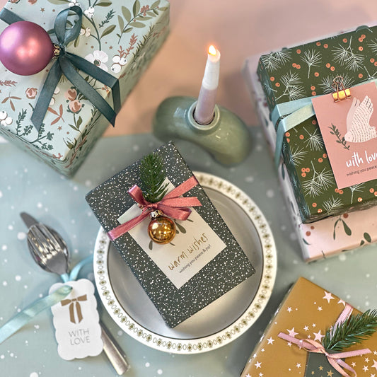 Christmas wrapping paper roll