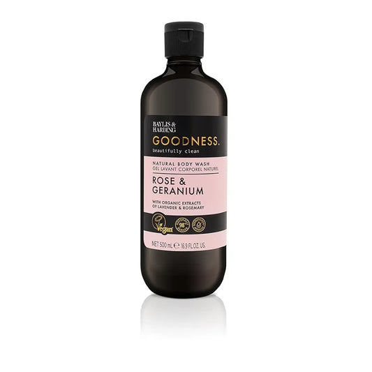 Goodness Rose & Geranium Natural Body Wash