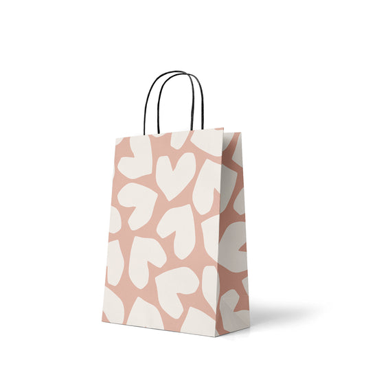 Abstract Hearts Paper Gift Bag - Medium