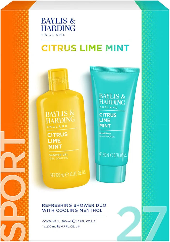 Baylis & Harding Citrus, Lime & Mint Men's Refreshing Shower Duo Gift Set