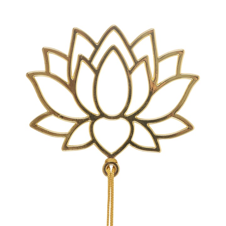 Lotus Flower Bookmark with Tassel – Elegant Spiritual Gift