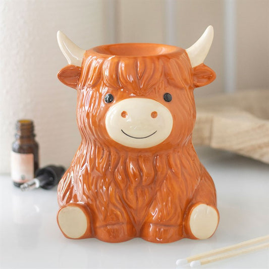 Highland Cow Ceramic Oil Burner & Wax Warmer