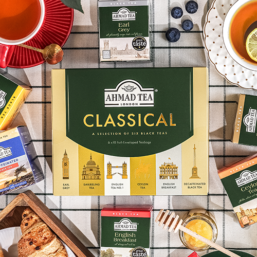 Ahmad Tea Classical Selection – Six Black Tea Blends (60 Tea Bags)