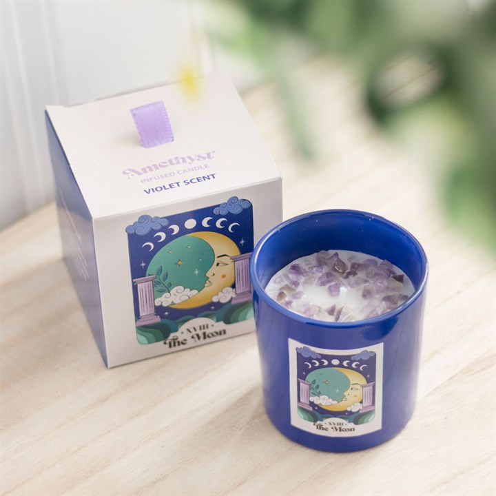 Tarot Crystal Candle – The Sun ☀️ or The Moon 🌙
