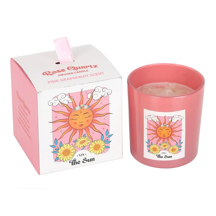 Tarot Crystal Candle – The Sun ☀️ or The Moon 🌙