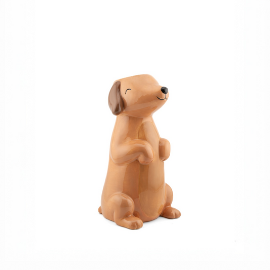 Sausage Dog Vase – Porcelain Decorative Vase