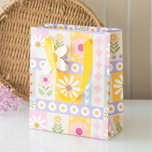 Floral Patchwork Print Gift Bag