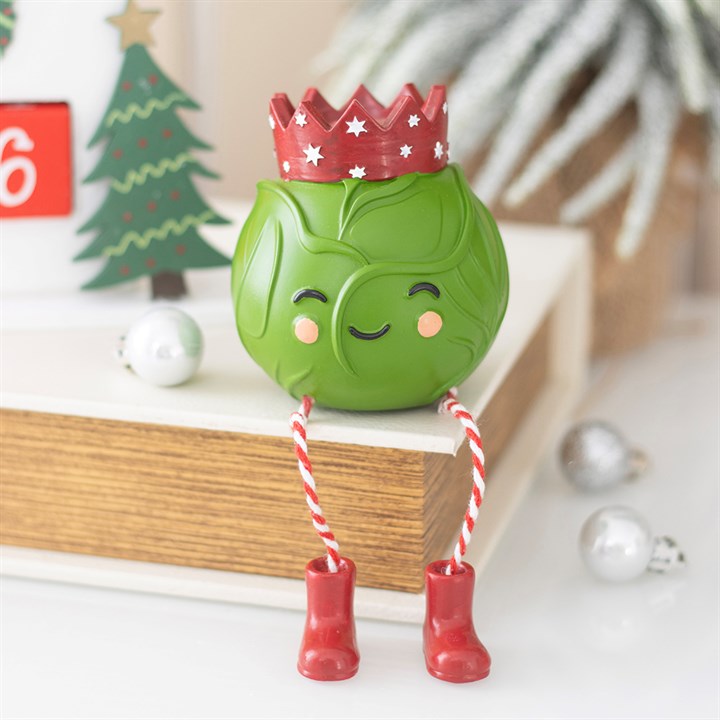 Brussels Sprout Christmas Shelf Sitter
