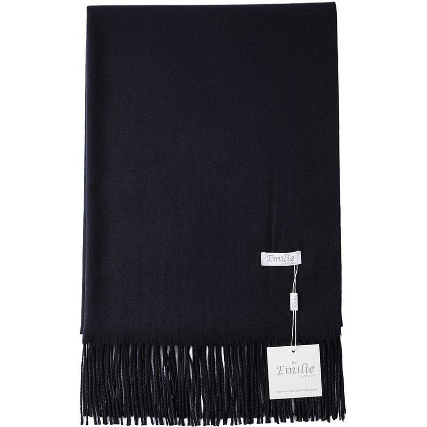 Extra Large Pashmina Scarf – Navy Blue