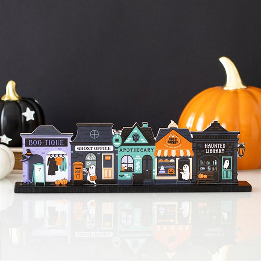Spooky Street Halloween Village Decoration