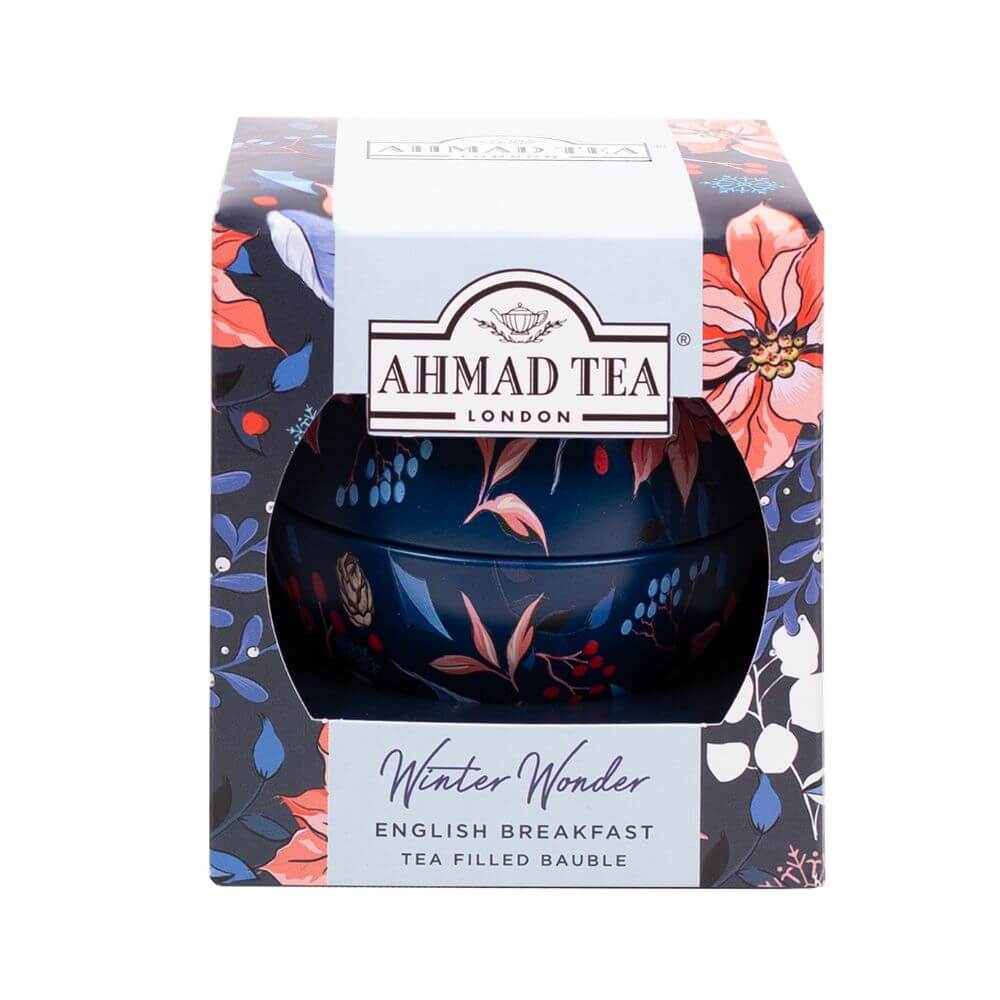 Ahmad tea Winter Wonder Christmas Tree Tea Bauble - 25g Loose Leaf English Breakfast Tea