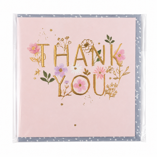 Botanique Thank You Card – Floral Gold Foil