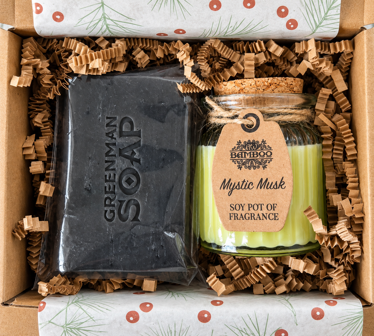 Christmas Men's Soap & Candle Gift Box 🎄