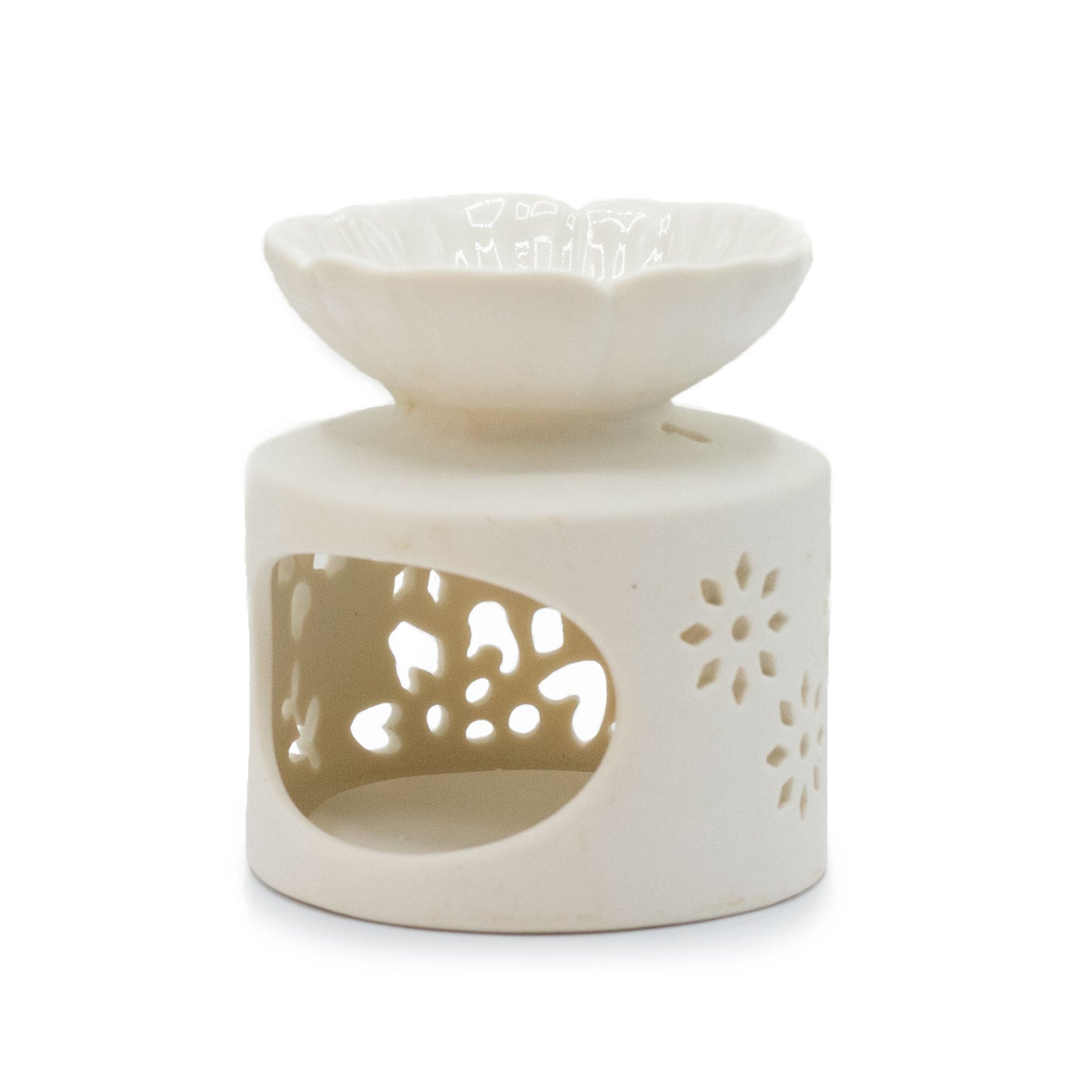 Small Agnes+Cat Oil Burner - Birds and Flowers