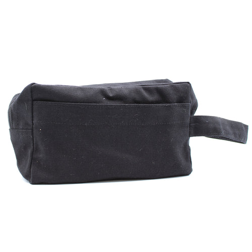 Black Cotton Toiletry Bag