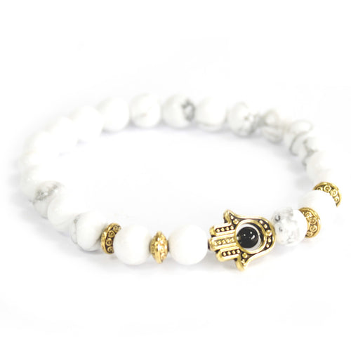 Hamsa howlite Gemstone