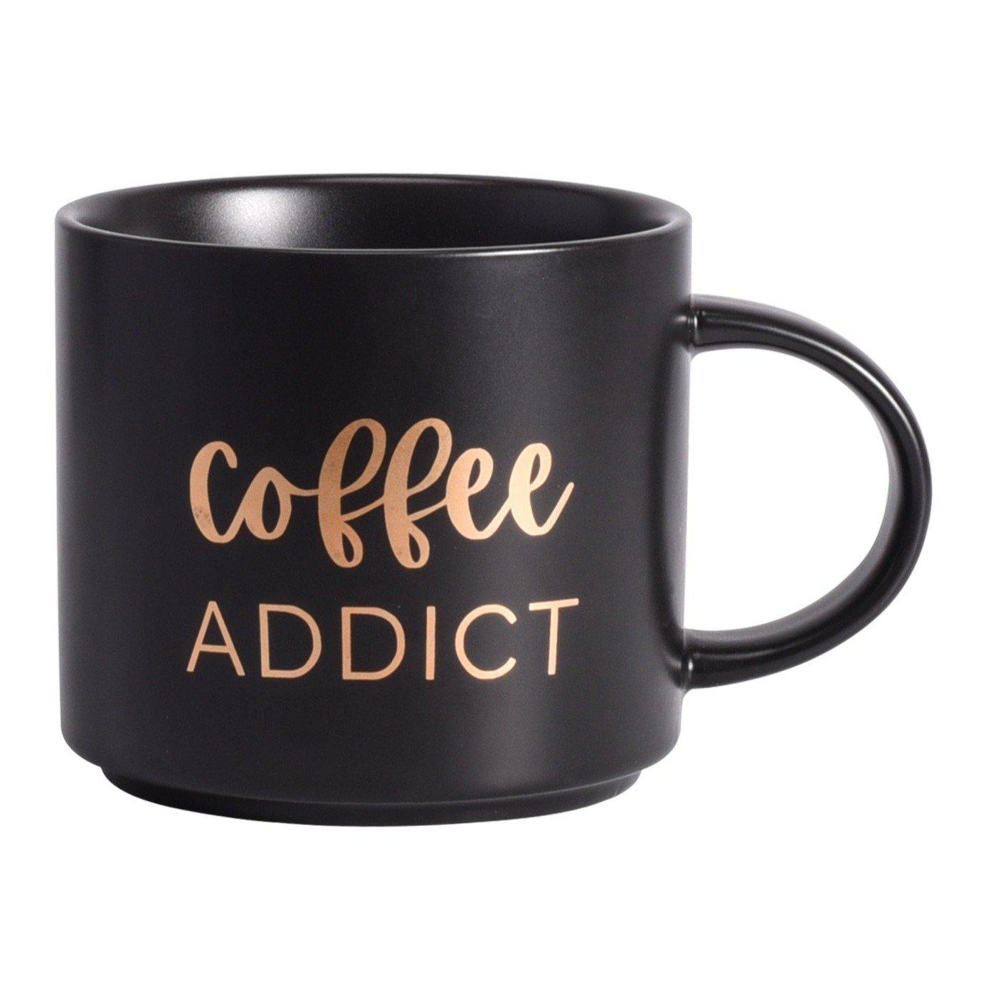 Coffee Addict" mug black