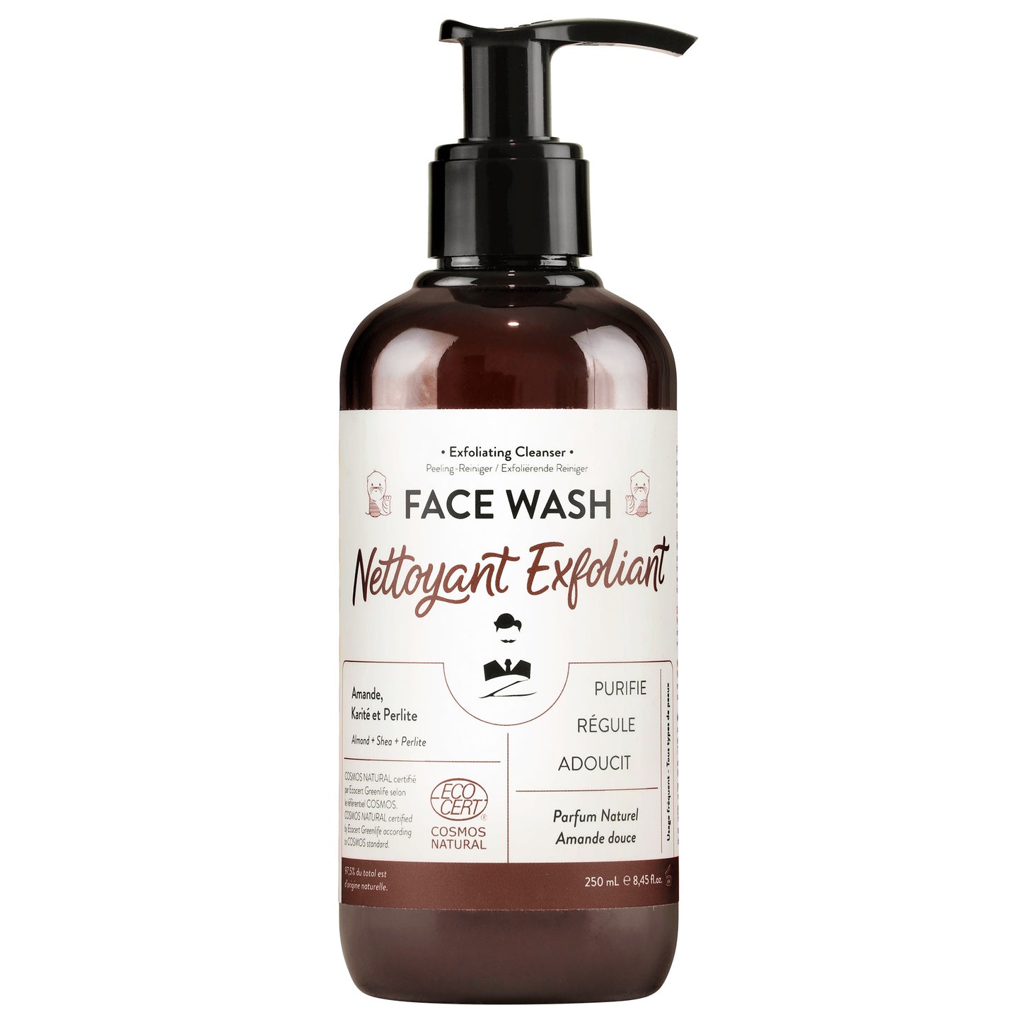 Exfoliating facial cleanser FACE WASH 250 ml