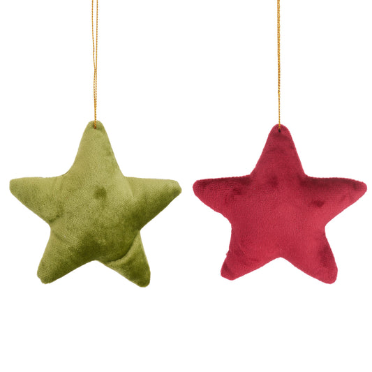 Velvet Star Hanging Decoration