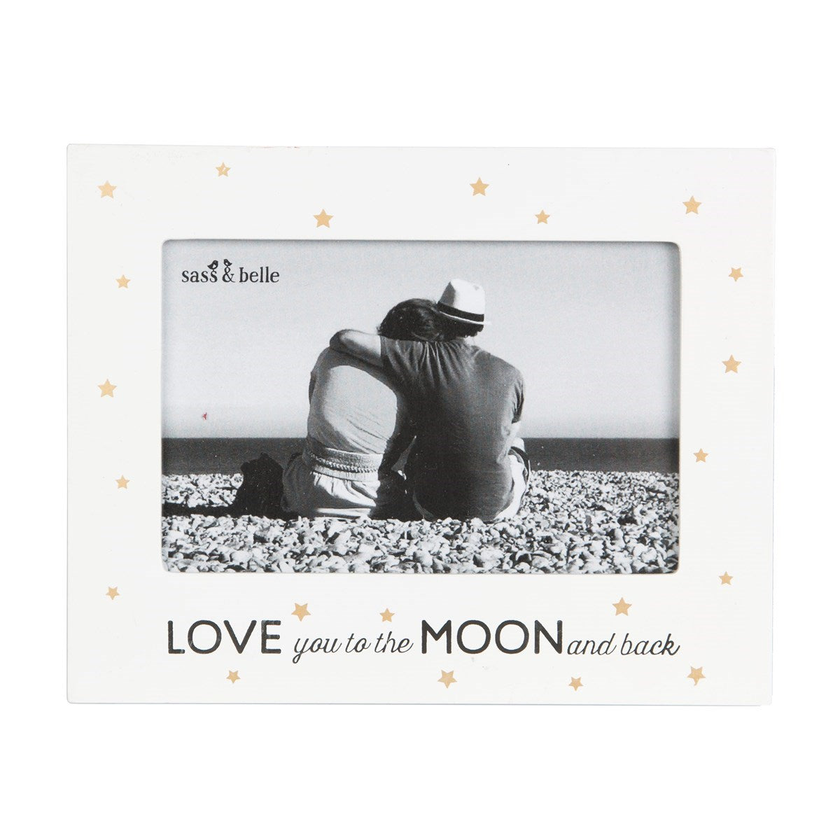 Love You To The Moon & Back Golden Stars Photo Frame