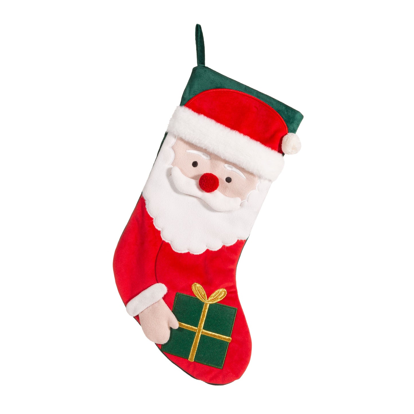 Santa With Present Stocking