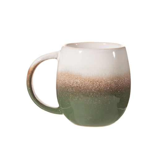 Dip Glazed Ombre Green Mug