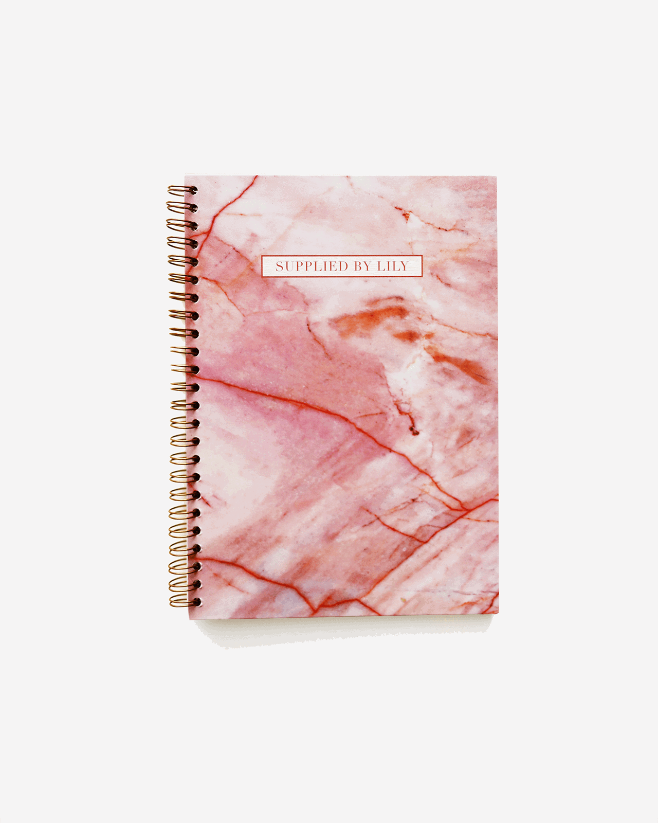 A5 Spiral Notebook in Luxurious Rose Quartz