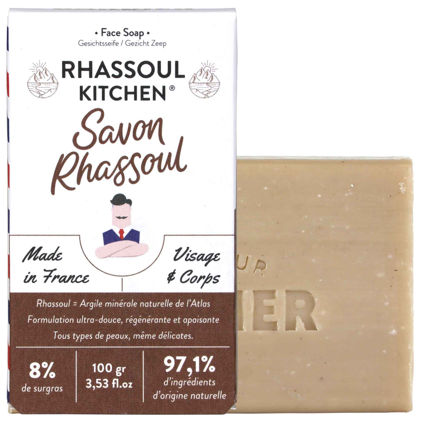 Solid soap RHASSOUL KITCHEN 100 g