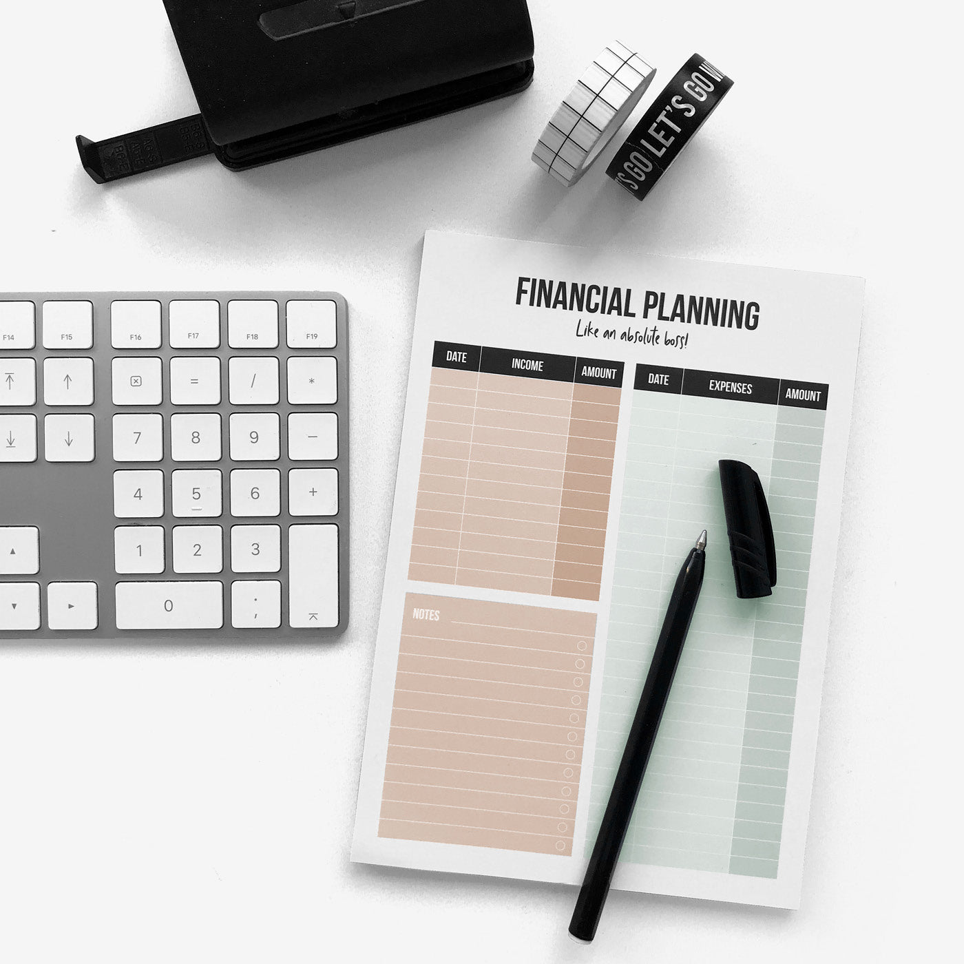 A5 Notebook Financial Planning