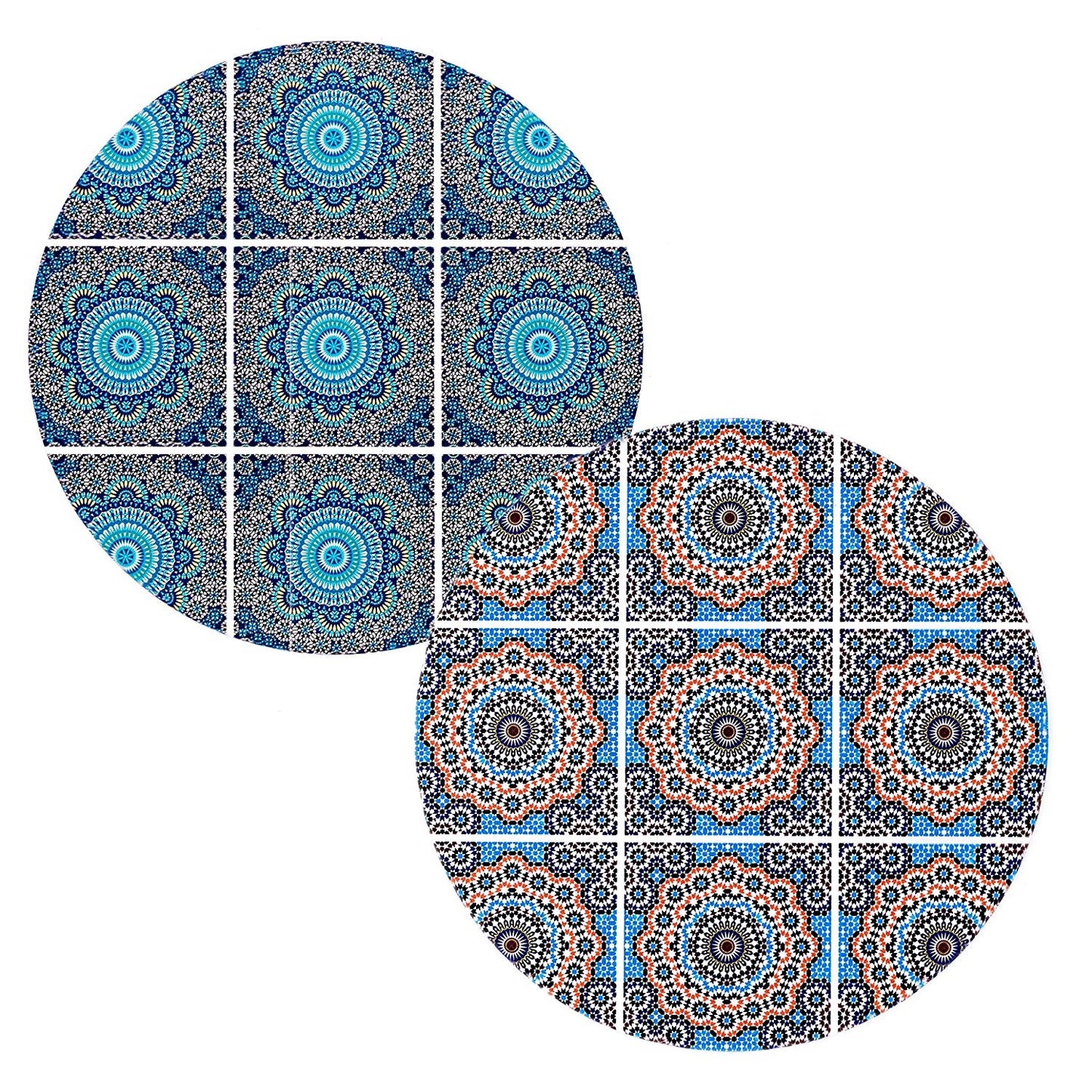 Ceramic trivet set of 2 Moroccan Mosaic