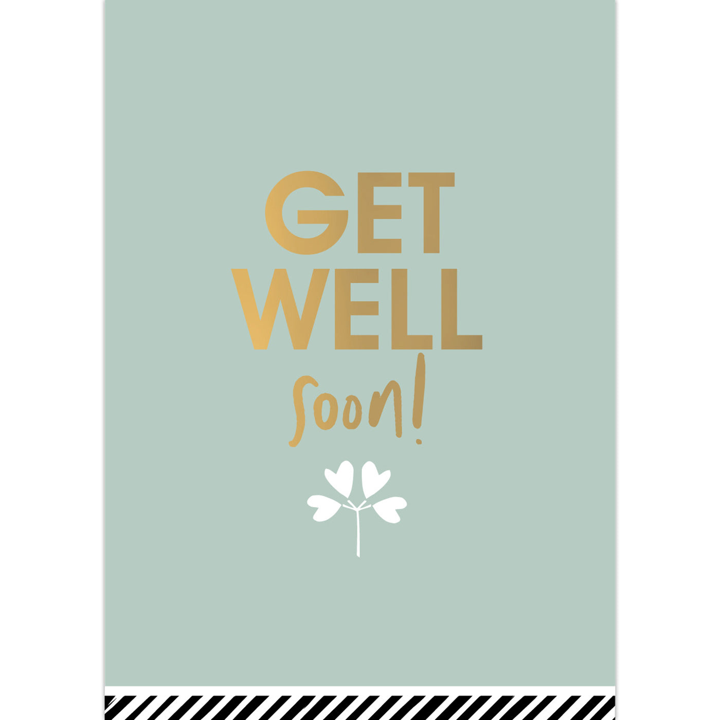 Get well soon A6 greeting card