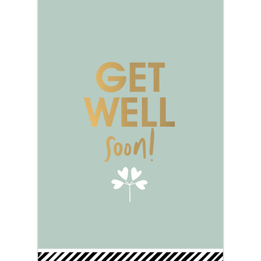 Get well soon A6 greeting card