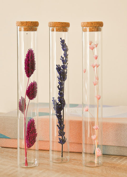 Dried flowers tube