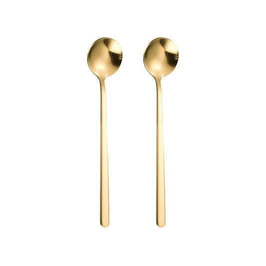 golden spoon in a set of 2