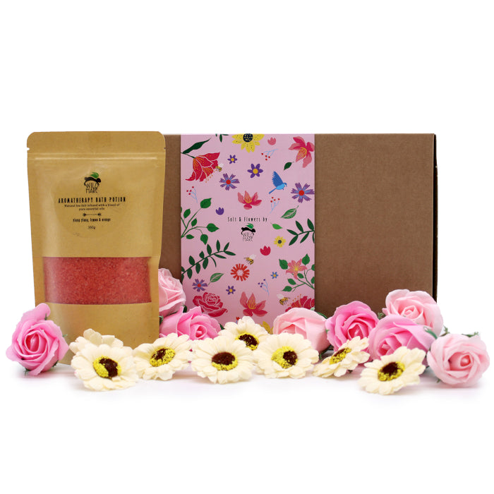 Spa gift box set Salt & Flowers- Passion
